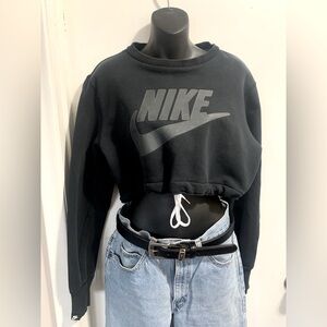 Black Cropped Nike Sweater